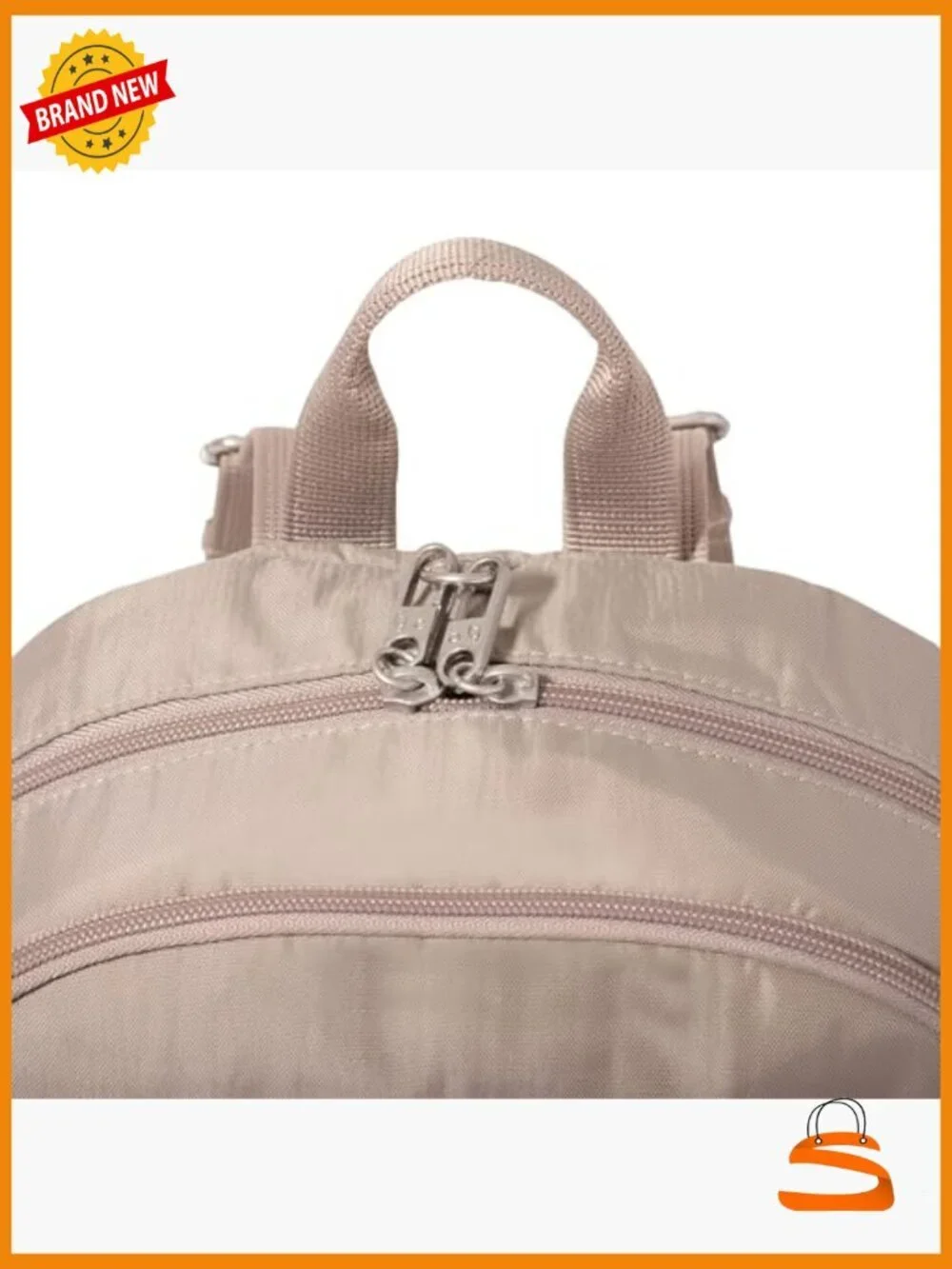Anti-Theft Travel Backpack with Locking Zippers and RFID